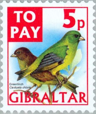 2005. - Birds - postage due