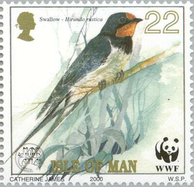 2000. -  Manx songbirds   Sheet with 5 complete sets  